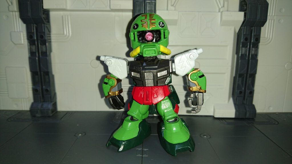 軽装モード。肩塗れば良かったな。張コウザクⅢの肩を使用する予定だったが、張飛の肩鎧が上手いことはまらなかったので急遽変更。