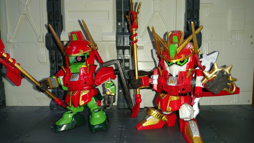 本物の張飛ガンダムと。劉璋の相方ということで張任は割とすぐ決まった。張姓が使い勝手が良かったというのもある。そして彼にはもう一つ秘密が…