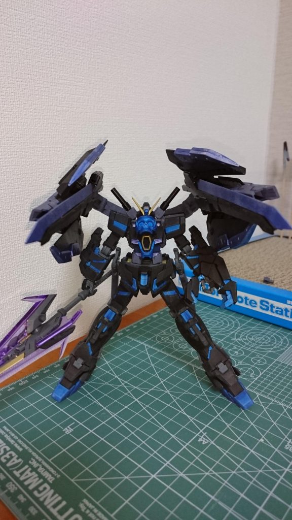 「スカルサテライトキャノン」
胸部ドクロ内にサテライトキャノン内装ブーストバインダーのフォトンライフル、クロスボーンガンと共にフルバーストが可能