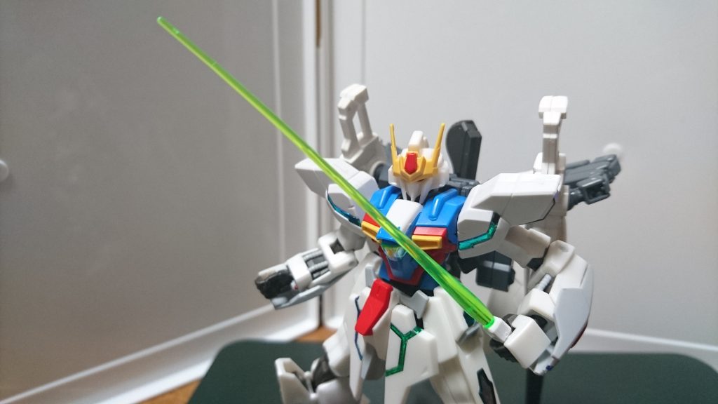 武装②ビームサーベル
バックパックの左ラックに装填されているビームサーベル。
ガンダムX魔王の武器を流用。