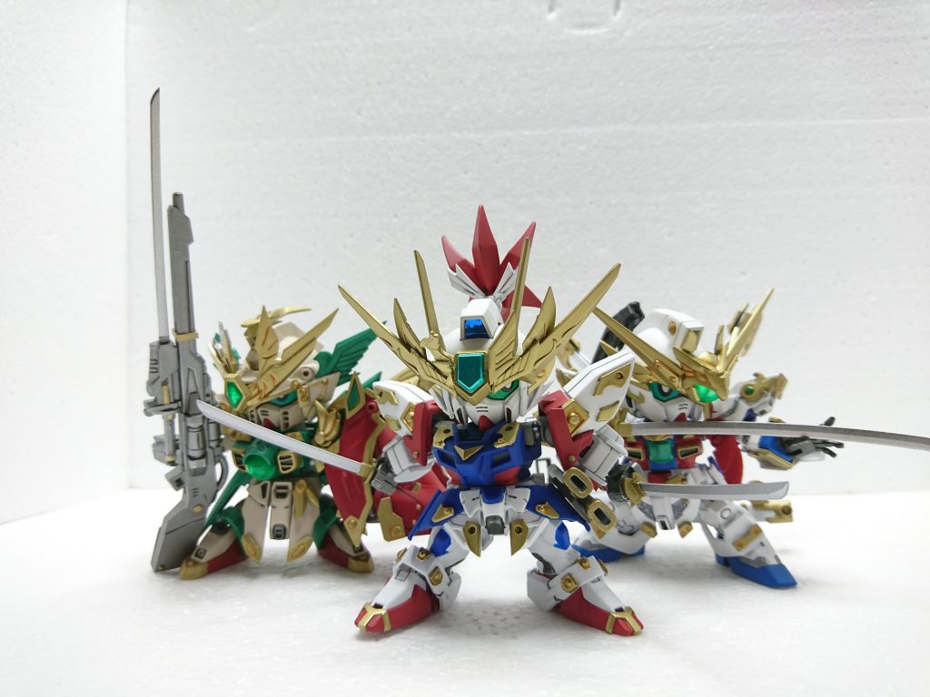 ビルドシリーズの武者達。並べると良い感じに(^-^)！この後も色々展開していきたいです。