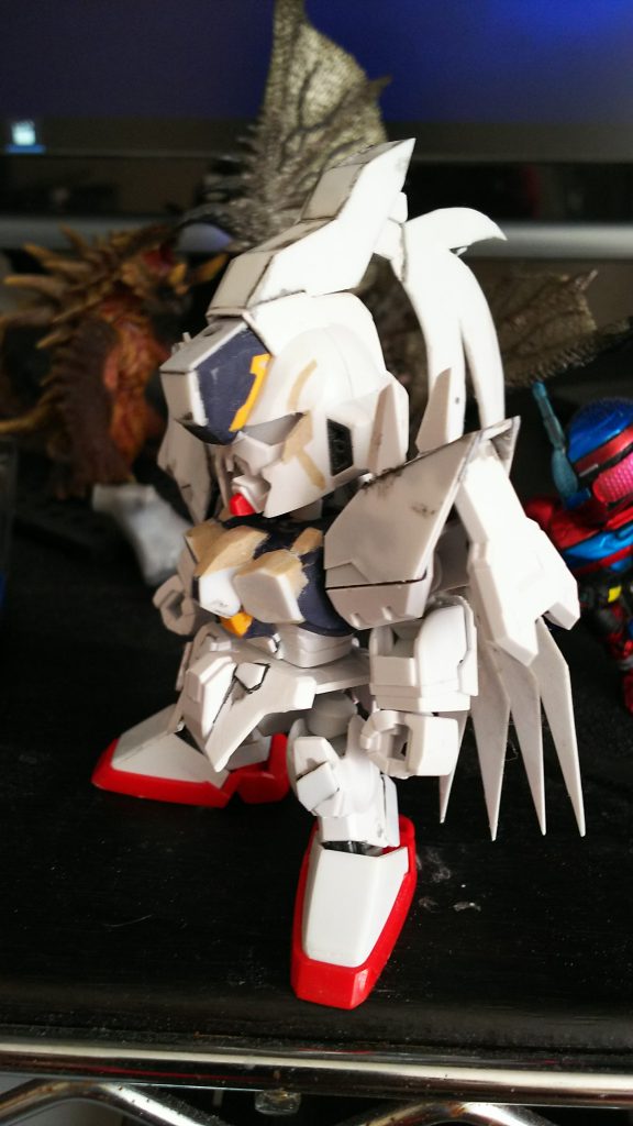 制作的には、形状をプラ板で変えたり、使えそうな部分を再利用したりなどして作ってます、ちなみにＸ１以外のパーツを使ってないので、今回は財布にお優しい改造となりました