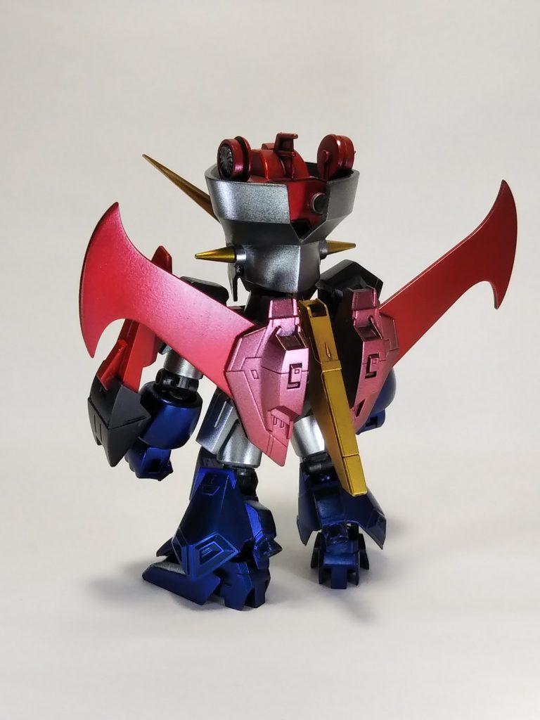 使用キットはSDCSゼータガンダムとガンダム、マジンガーZ、BB戦士よりゼータガンダムと天地頑駄無です。