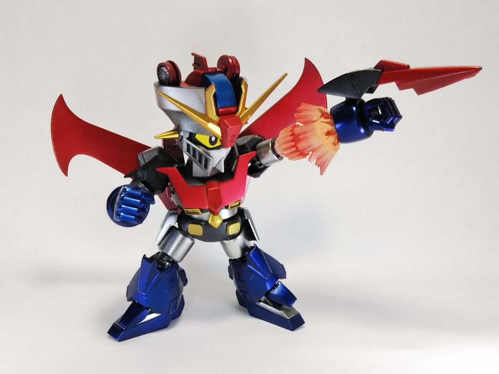 ロケットパ…もとい「ミサイルなぐり」は
ゼータのシールドを装着して強化型ミサイルなぐりに!ジ・Oも一撃で倒しますw