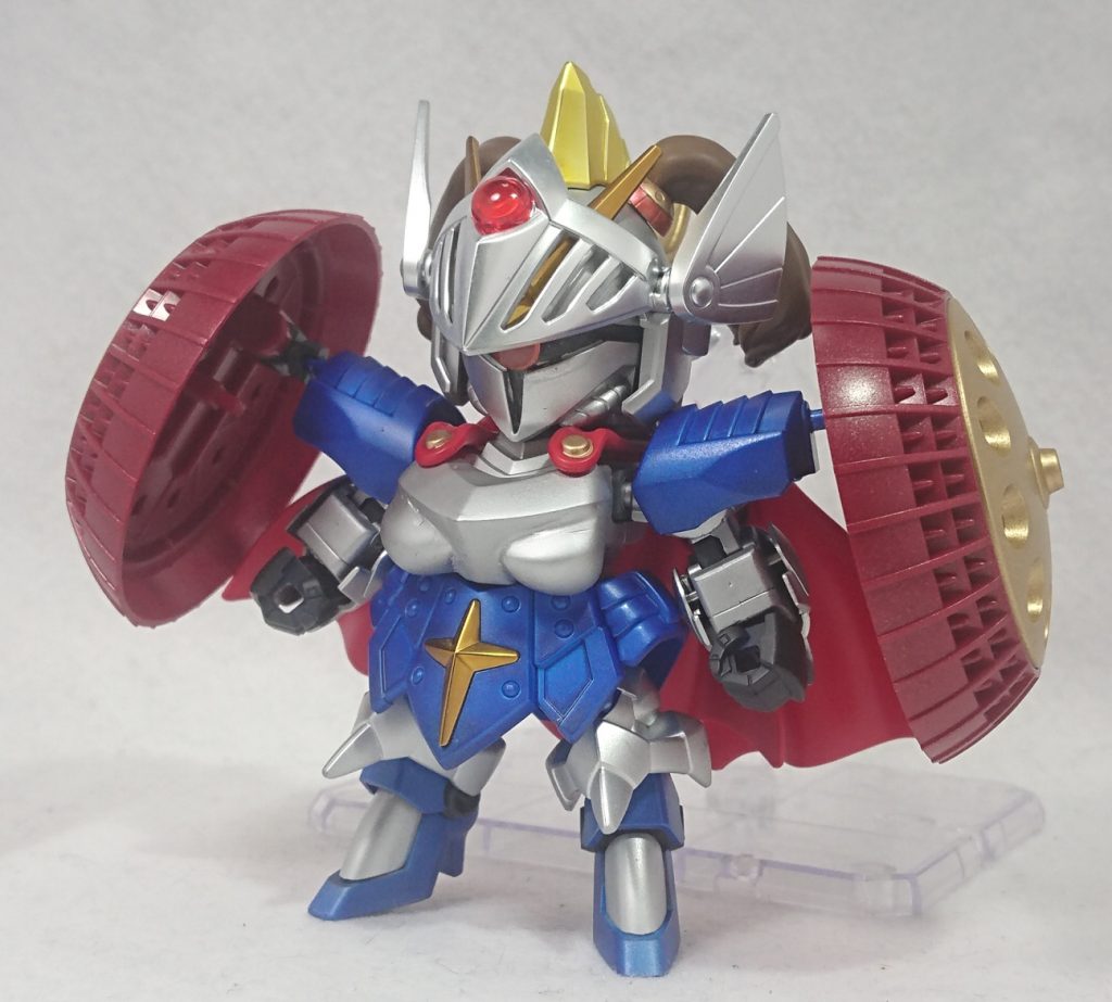 前から。使用キットは主に
・騎士ガンダム ・バーサル騎士ガンダム
・胡軫ギャン ・ヴァリュアブルポッド
・ノーベルガンダム ・きゃらっがいギャン子
となっています。