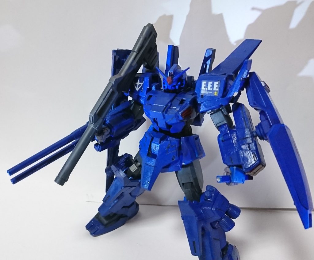 フルアーマーガンダムマークⅡ（ＨＧリバイブ　ＵＯの青ＦＡカラー）–5枚目/制作者：アレス