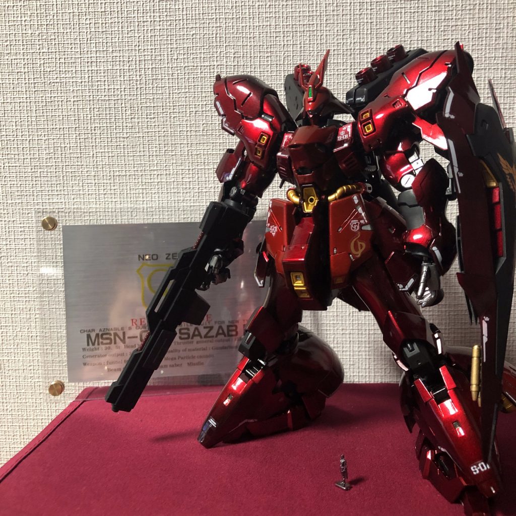 総帥も一緒に(ランナーごと塗装してしまった総帥です