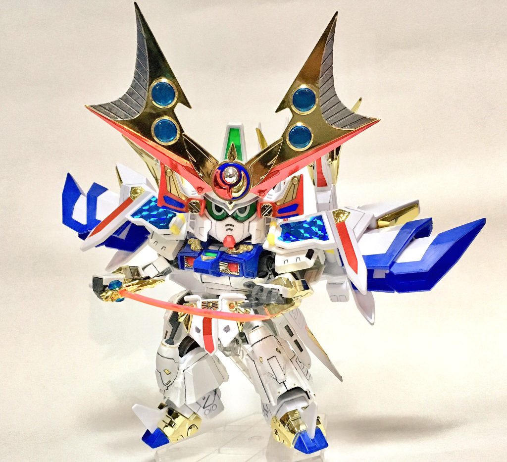 燐光剣を構えて。