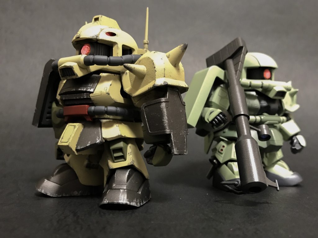 以前作った高機動型と同一のサイズで制作。