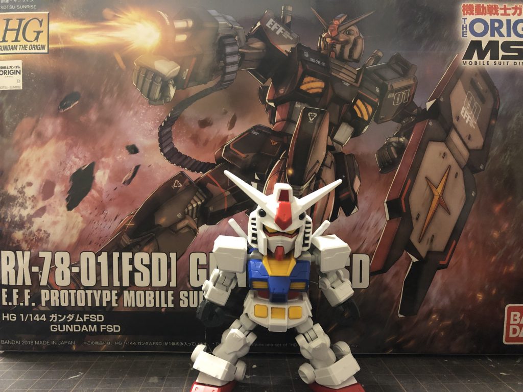 CSガンダムにFSDのパーツを使用しました。これを