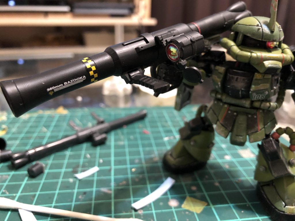 短縮加工したバズーカはなかなかのお気に入り!