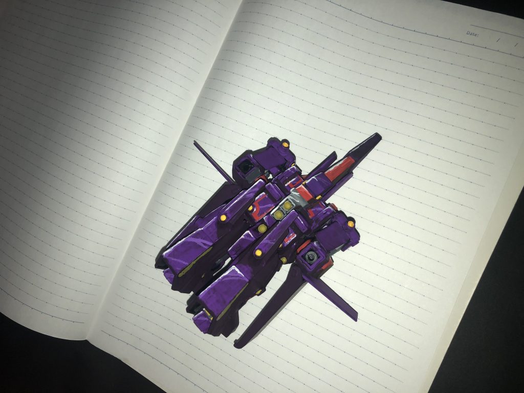 イラスト風サイコガンダムmk2–8枚目/制作者：御座比良