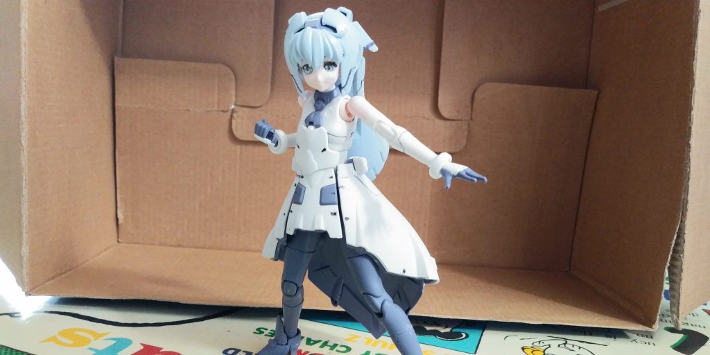 勇者っぽいポーズをしてみたサラちゃん