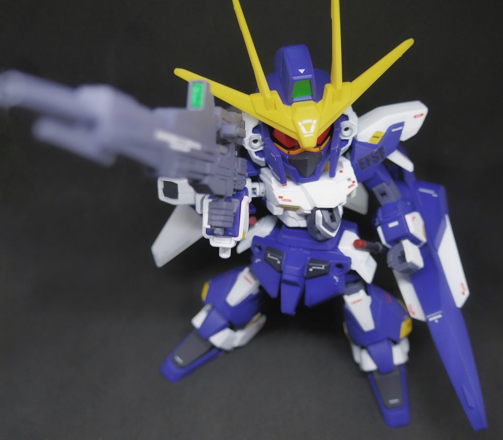 最後に機体名ですが、
一応、正式には、*「デルタプラスカスタム」*
パイロットとトミーが使用した愛称が*「デルタツープラス(ΔⅡ+)」*
という感じで、
以上、私のアカウント名にちなんだ作品でした！
ここまで長々と読んで頂いた方は、ホントありがとうございます(*´ω｀*)

*[使用キット]*
・ＢＢ戦士デルタプラス
・ＢＢ戦士ライトニングガンダム
・SDCSZガンダム
・シルエットフレーム
・HGライトニングガンダム
・HGライトニングバックパックウェポンシステム
・HGブルーディスティニー1号機(旧)
・その他ジャンク