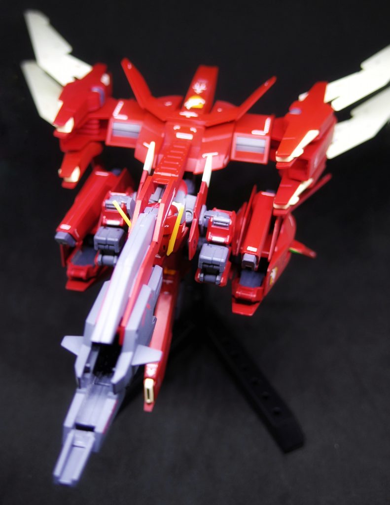 ## ウーンドウォートストライダーMA形態
公式のMA形態とは異なり、こちらはパーツの*差し替え無しで完全変形可能*←(ここ大事!)