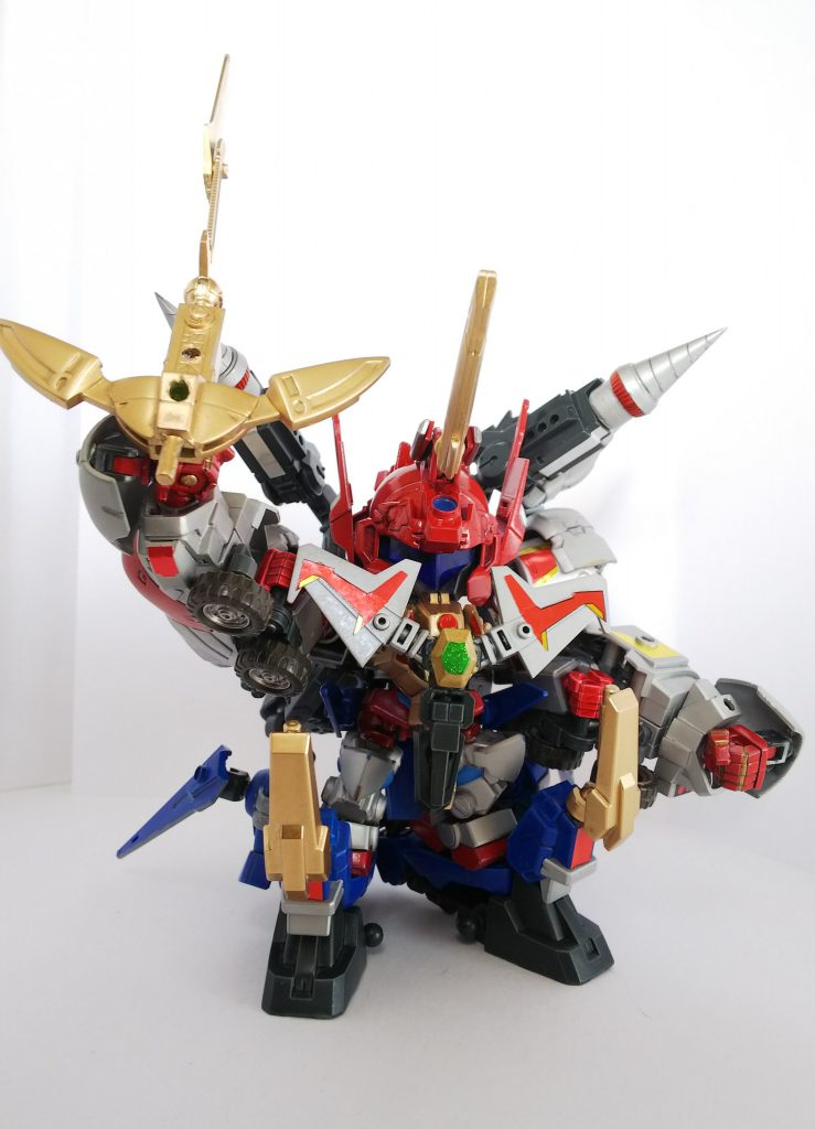 アシストウエポン三機とキャリバー、グリッドガンが全合体したフルパワーグリッドガン!
各マシンが分解しアーマーになります。