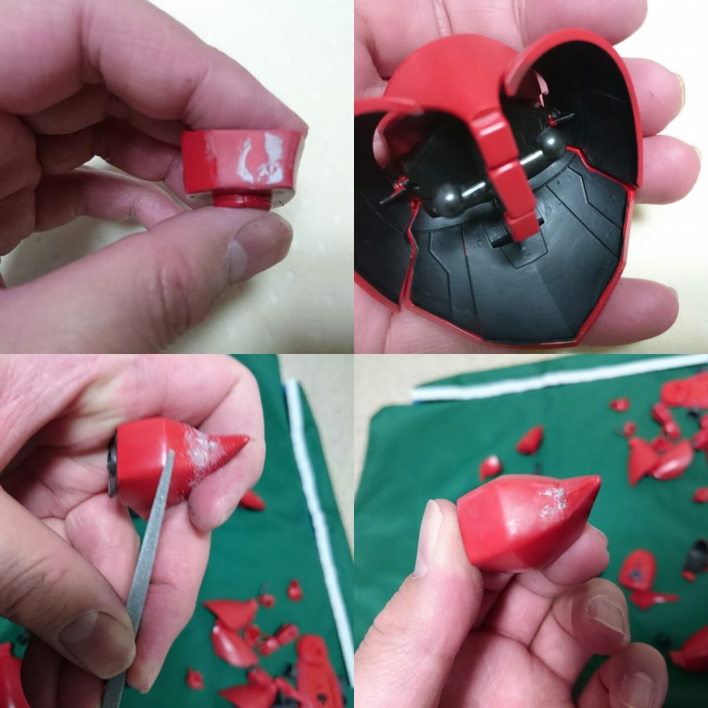 アーマー裏側も塗っておきます。