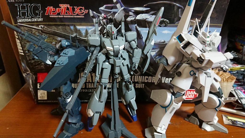 以前に作ったジェスタとシルヴァ・バレトで並べてみた。個人的にUC熱再来してるからね(^^;)