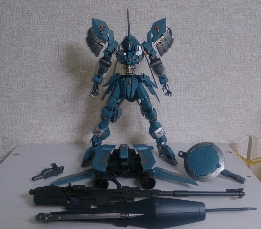 スタティックディスプレイ
飛行ユニットは百里のブースターをベースにモンテーロの羽、ティルトローター、ポータントフライヤーの羽を。