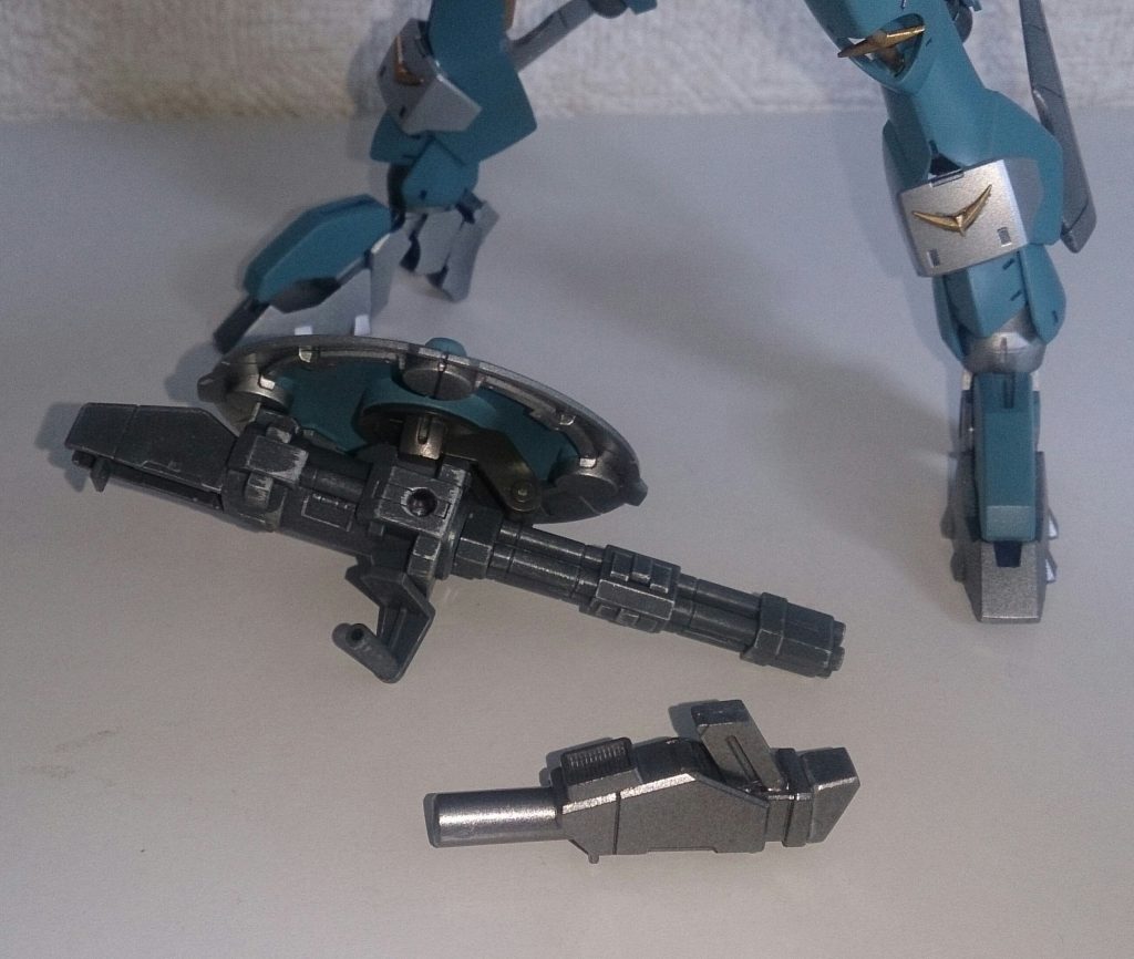 シールドガトリングとグレネードランチャーです。どちらもパイルバンカー基部をメインにキャンペーンやジャンクパーツを使用してます。シールドはウヴァルからです。