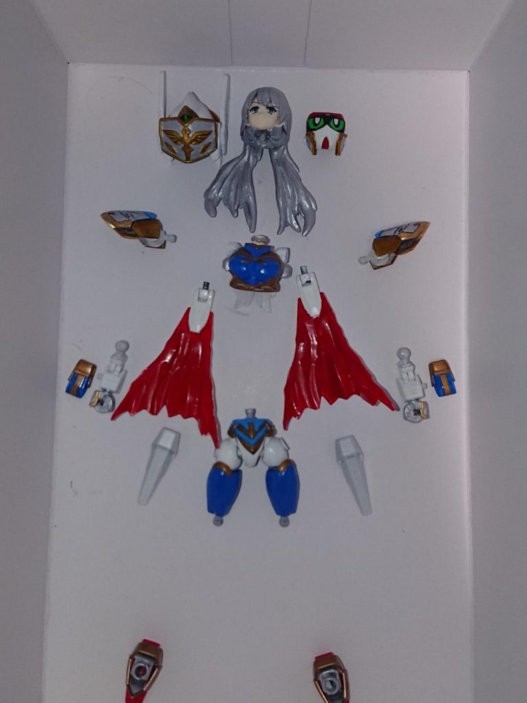 制作行程ではないですが、レナスガンダム時のパーツの構成と位置