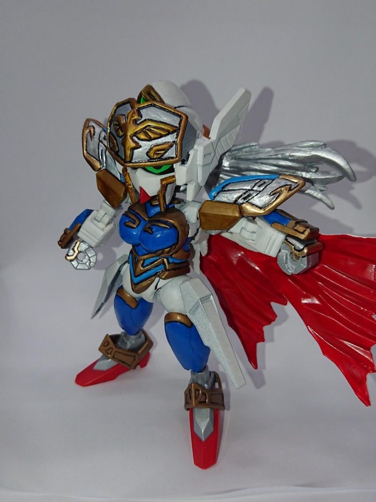 マントや髪をなびかせるような感じを出したかったんでそういう風なギミックを付けましたw