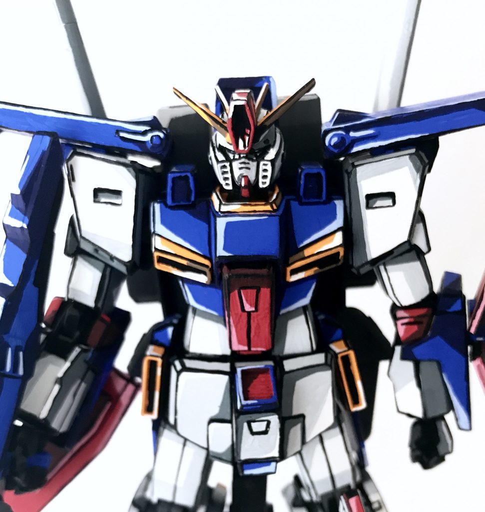 1/144 ZZガンダム アニメイラスト風–5枚目/制作者：@j_gunaka