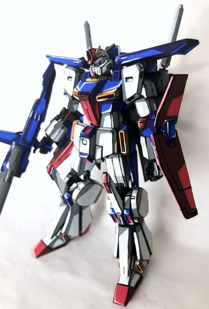 1/144 ZZガンダム アニメイラスト風–4枚目/制作者：@j_gunaka