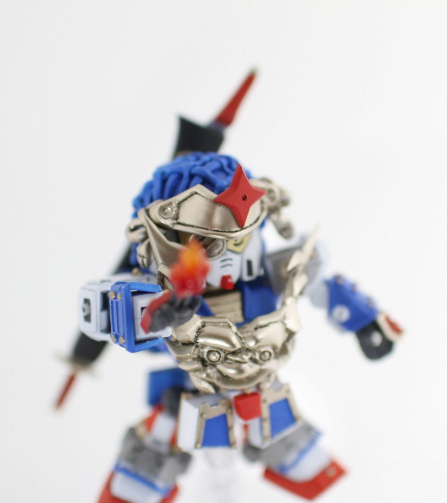 「火遁の術!!」
炎エフェクトをランナーとジオラマ素材で製作しました。