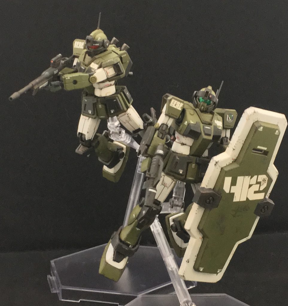 ジムスナイパーカスタムとジムガードカスタムのWカスタムです–5枚目/制作者：gufcustom