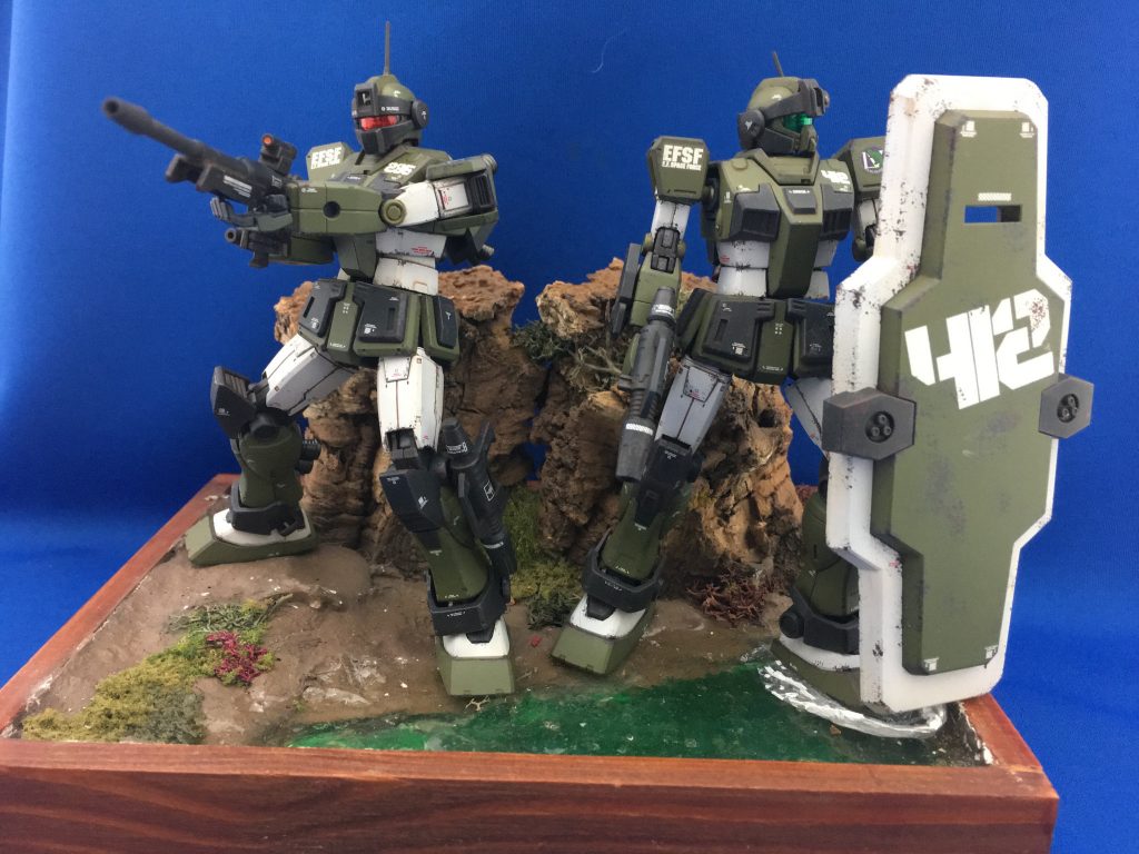 ジムスナイパーカスタムとジムガードカスタムのWカスタムです–2枚目/制作者：gufcustom