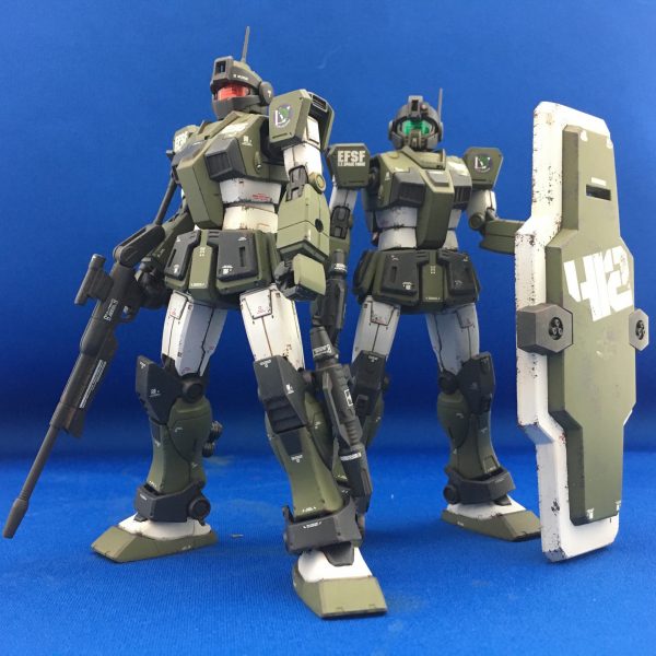 ジムスナイパーカスタムとジムガードカスタムのWカスタムです