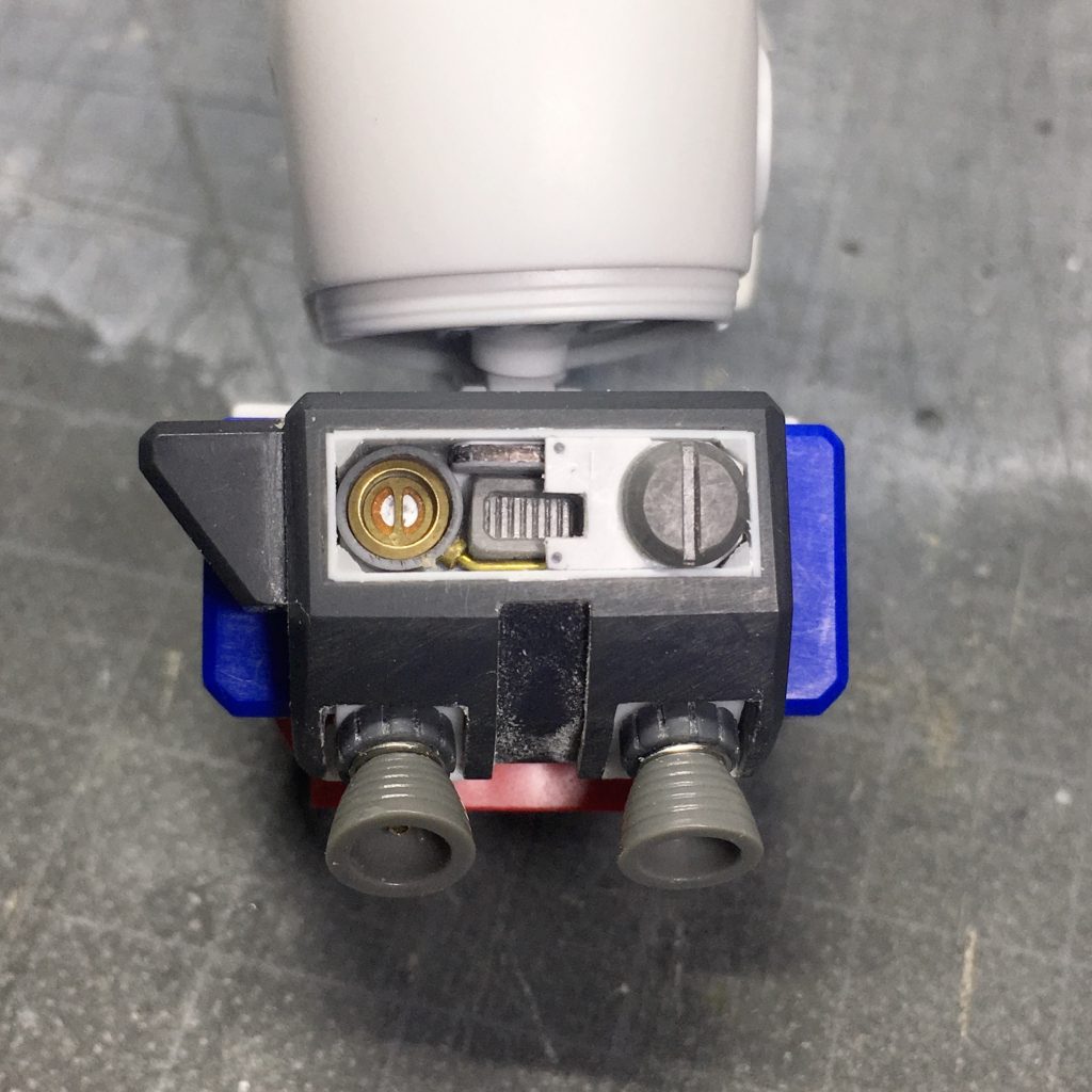 バックパックのサフェを吹く前の状態