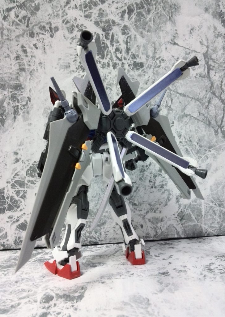 スカルウェポンにノワールストライカーを混ぜた簡単改造
武装は
右腕 2連装ビーム砲&グレネード
左腕 フックアンカーランチャー&グレネード
両腰 ビームライフル ショーティー
両平手 アンカーランチャー
エックスストライカー
2連装リニアガン
フラガラッハ3ビームブレイド
スカルブレイド
スカルナイフ