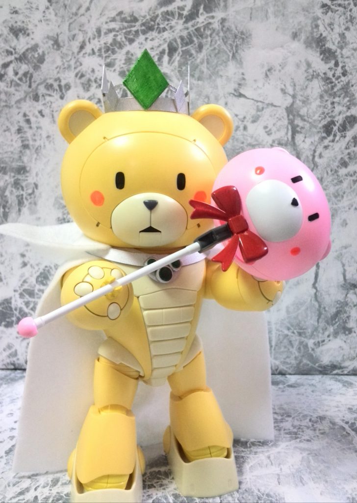 このロッドを手にした事でベアッガイⅢは

ロイヤルベアッガイとなりました

そう
プチッガイは魔法の国の使い魔だったのです

この杖を手にしたベアッガイは
魔法の力を使う事ができるようになる設定です