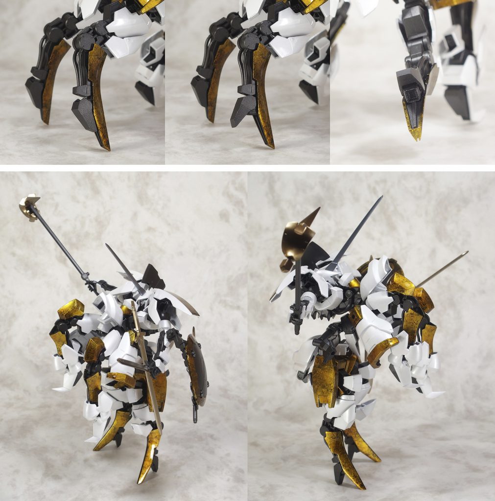 支え無しで*みんな大好き！跳ね馬ポーズが出来るよ！！*
でもフロントアーマーが邪魔で前脚が綺麗に上がらない！
痛恨のミス･･･