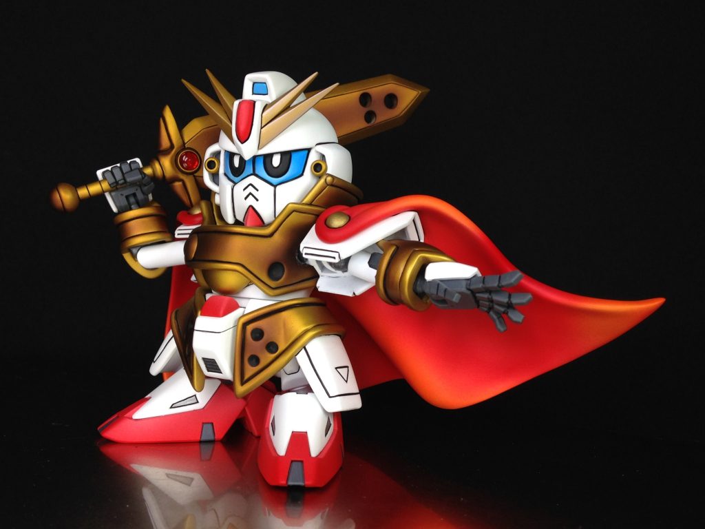 マントの影響でポーズはほぼ固定です