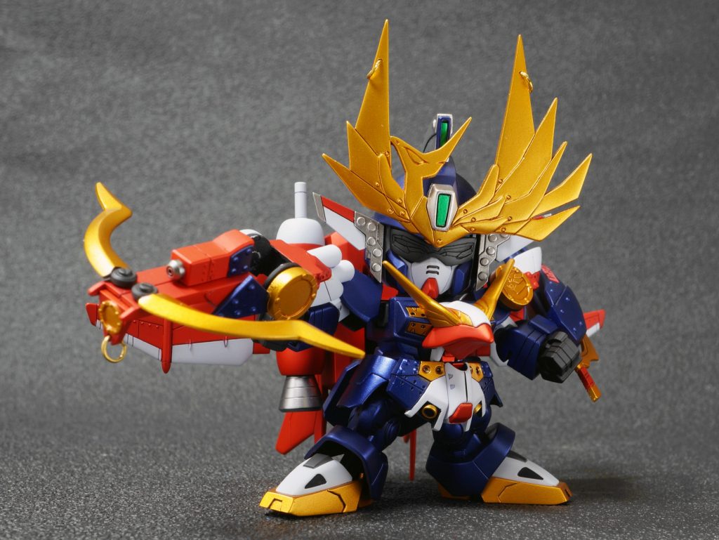 爆撃風防（ボンバーゴーグル）を装着した狙撃態勢。
駆羅星爆銃（クラスターボーガン）は軸があってなくて気持ち悪かったので、
回転軸を一つ増やして真っ直ぐになるようにしています。