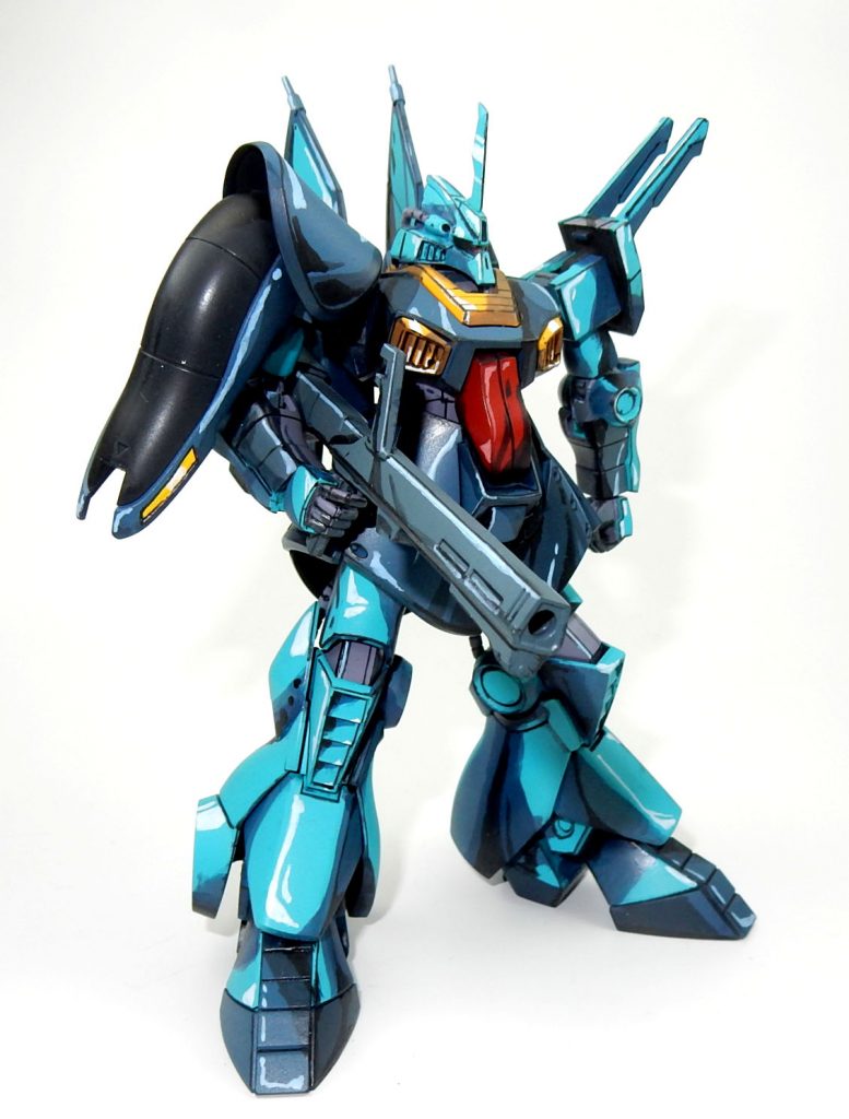 HGUCディジェ 80年代風アニメ塗りイラスト風–4枚目/制作者：今日