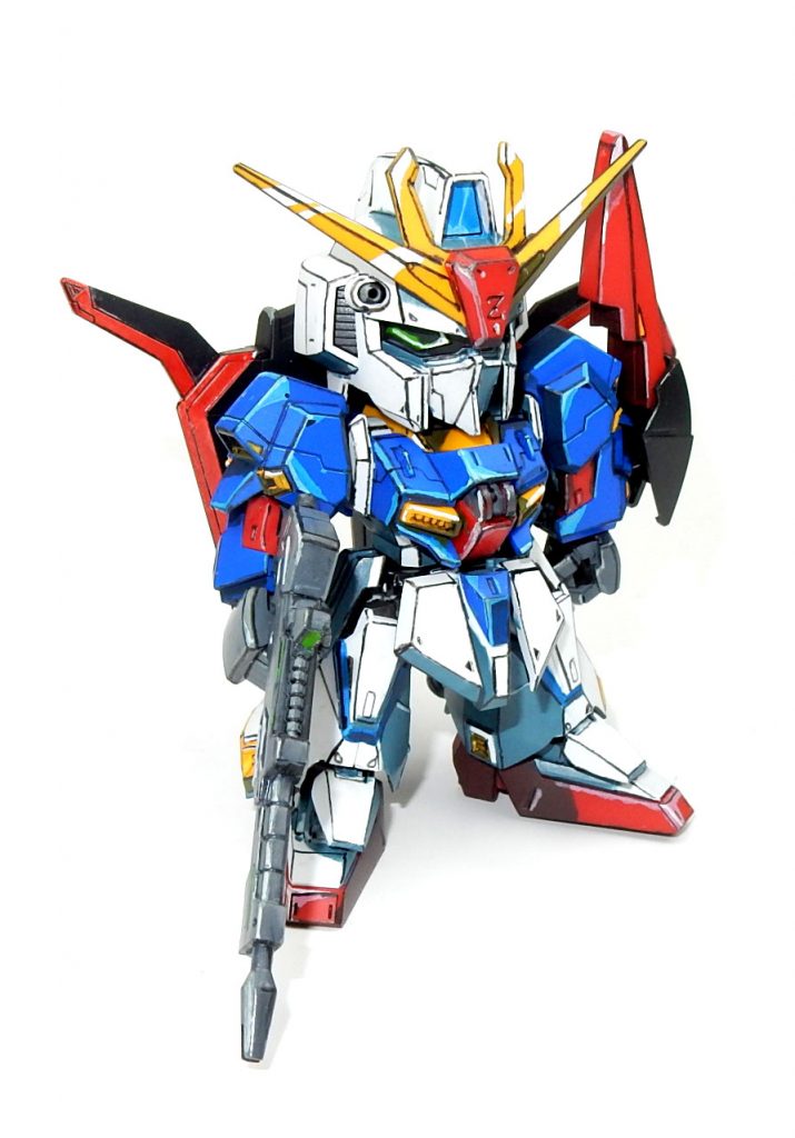 SDクロスシルエット ゼータ アニメ塗りイラスト風–3枚目/制作者：今日