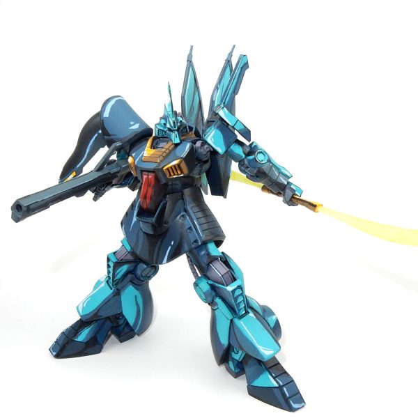 HGUCディジェ 80年代風アニメ塗りイラスト風