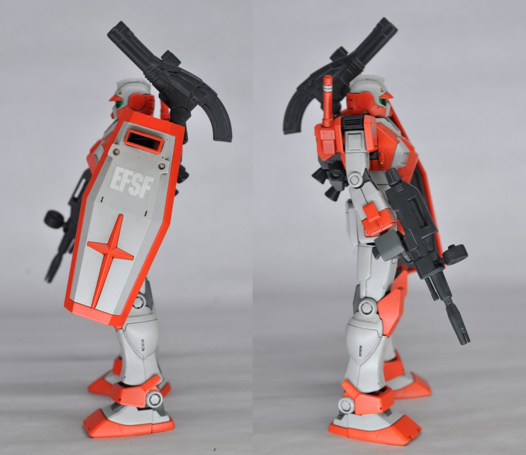 ビームライフルのグリップ位置かえてバレルを少し短くしたら
キャリコM100っぽくなるんじゃね?と思いましたがそうはなりませんでした。いやん