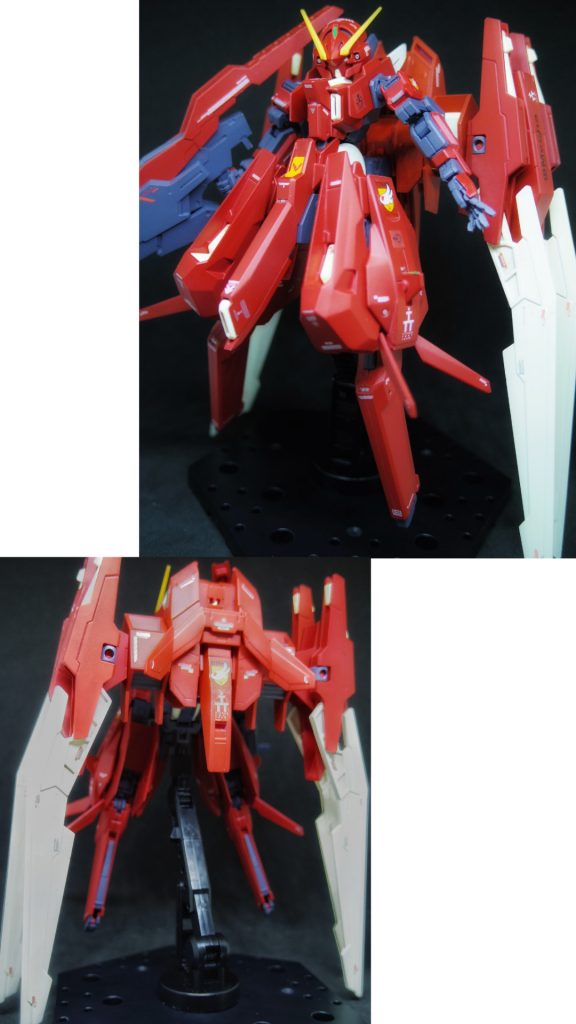 ## ウーンドウォートストライダー空間戦闘形態
ブースターポッドとコンポジット・シールド・ブースターの代わりに、ライトニングバックウェポンシステムMk-Ⅲを装備した形態。