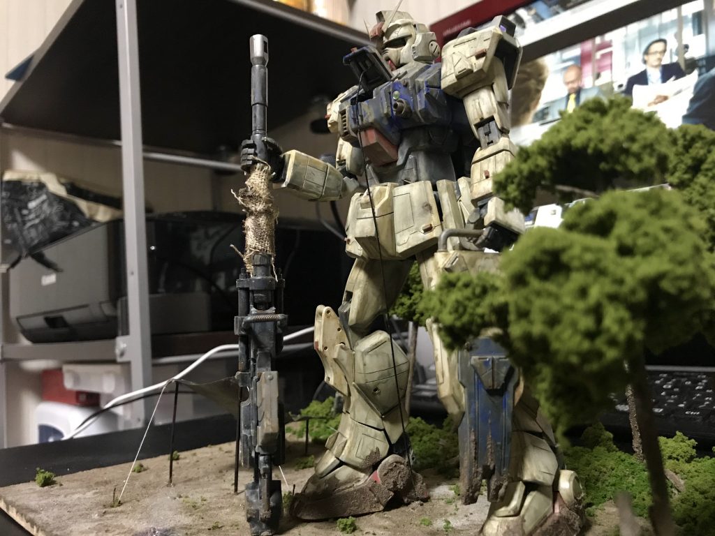 初ジオラマ 陸戦型ガンダム–4枚目/制作者：フルコウ