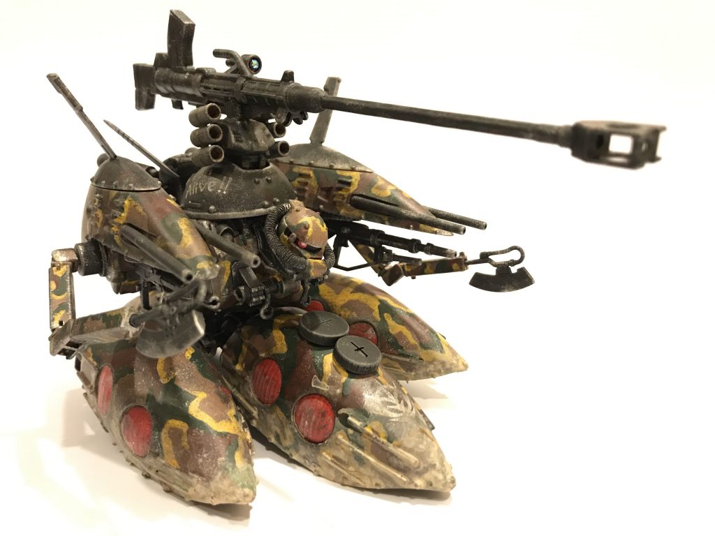 今回は久しぶりに迷彩塗装を塗ってみました^_^
この迷彩は日本陸軍戦車の迷彩で、ガルパンの知波単学園が使っている戦車の迷彩でもあります!この迷彩カッコよくて昔から大好きなんですよね〜!