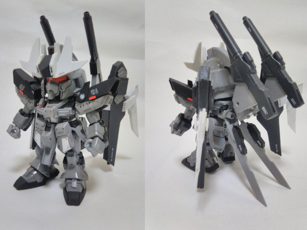 型式番号RX-93ν-2I。アランが、タツヤの作り上げたHi-νガンダムヴレイブを参考に作り上げたガンプラ。タツヤが使うことを想定しており、一部の性能では元になったヴレイブを上回る。背部に装備されたブースター兼武器コンテナ「インフラックスウエポンバインダー」は、後のケンプファーアメイジングに引き継がれる。