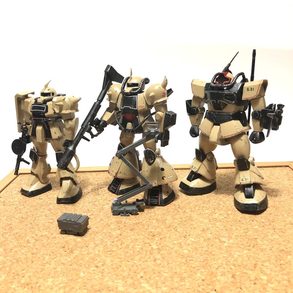 旧キット1/144「デザートザク」–8枚目/制作者:GORO55