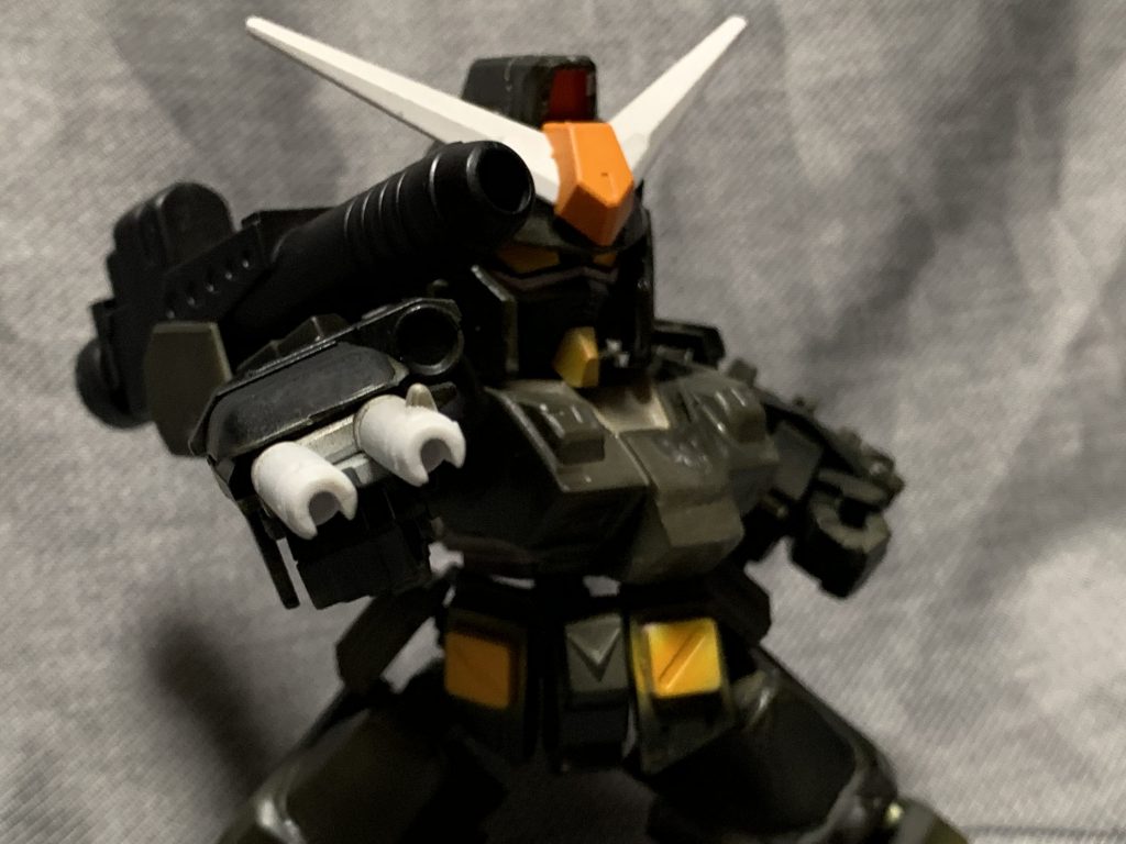 BB戦士フルアーマーの二連装ライフルんーちょっとバレルが泣