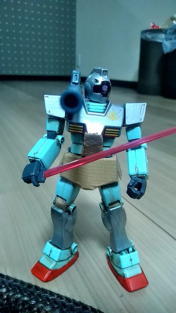 前から
ジオンのマーキングをしました。