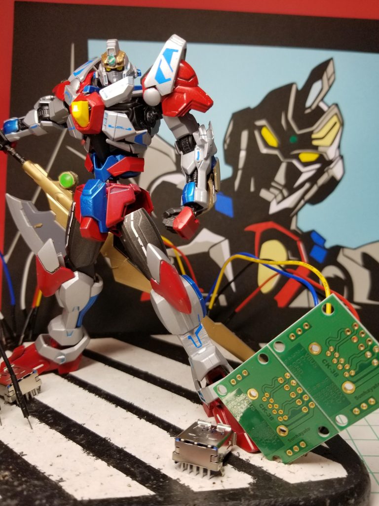 そして切り絵とのツーショット!!とてもカッコイイ!!
撮ってて自分でもかなり興奮してしまうカッコ良さです!!^^